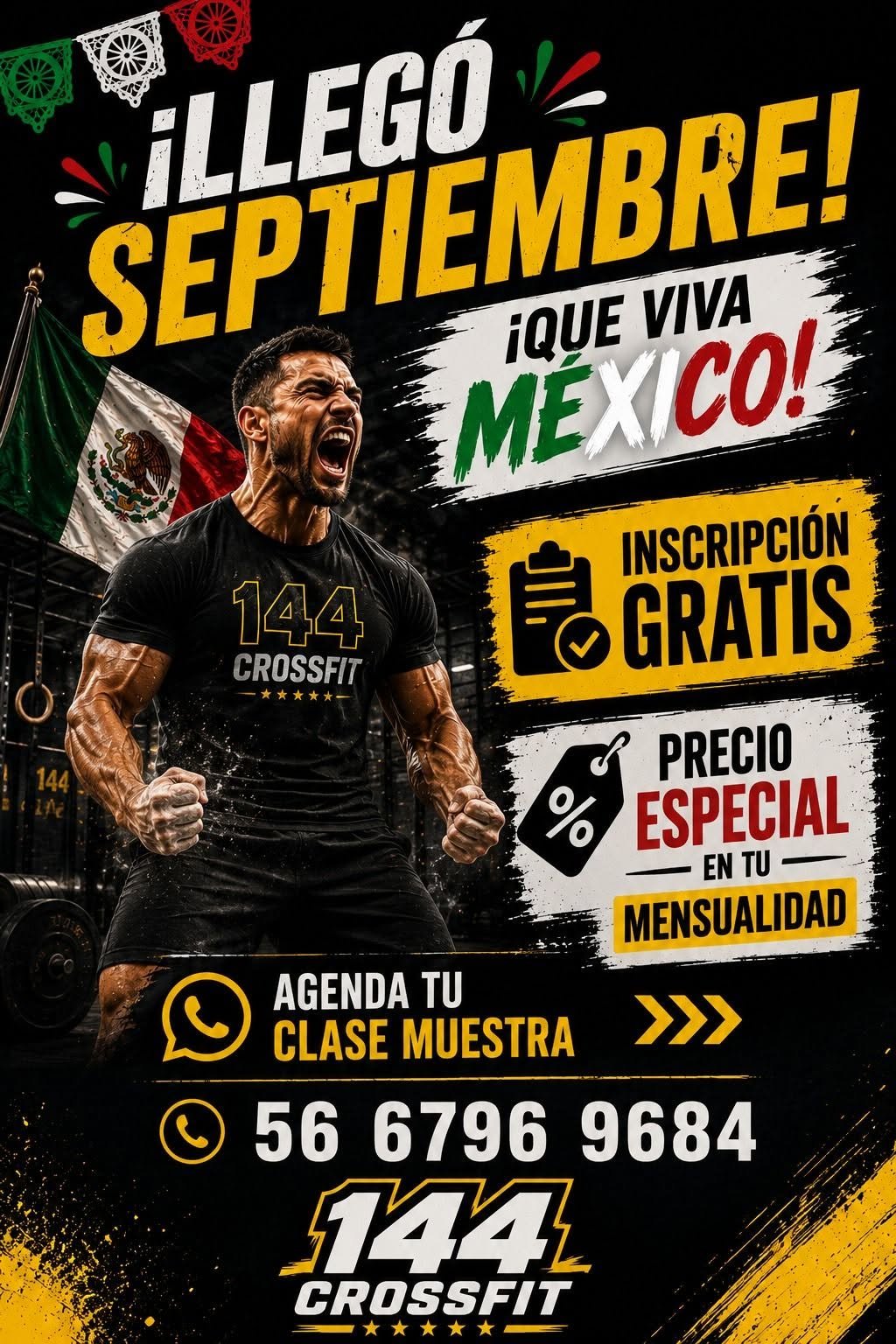Promoción de septiembre CROSS 144: inscripción gratis y precio especial en tu mensualidad